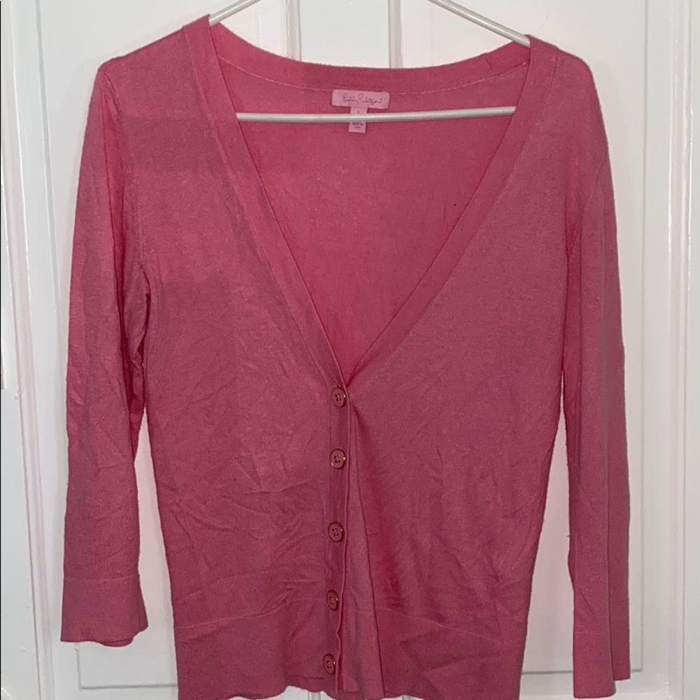 Pink Lily Pulitzer cardigan